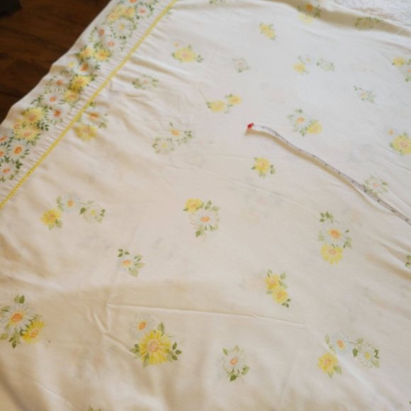 Morgan Jones Vintage Double Full Flat Sheet Pillowcase No Iron Muslin floral - Picture 10 of 12